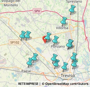 Mappa Via Lavaggetto, 31050 Ponzano Veneto TV, Italia (4.24467)