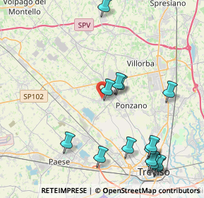 Mappa Via Lavaggetto, 31050 Ponzano Veneto TV, Italia (4.82714)