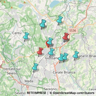 Mappa Via Caio Plinio, 22060 Arosio CO, Italia (3.34154)
