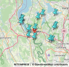 Mappa Via Valle Sud, 28053 Castelletto sopra Ticino NO, Italia (6.782)