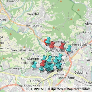 Mappa Via P. Ruggeri da Stabello, 24125 Bergamo BG, Italia (2.0155)