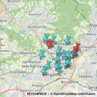 Mappa Via P. Ruggeri da Stabello, 24125 Bergamo BG, Italia (1.7495)