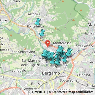 Mappa Via P. Ruggeri da Stabello, 24125 Bergamo BG, Italia (1.5125)