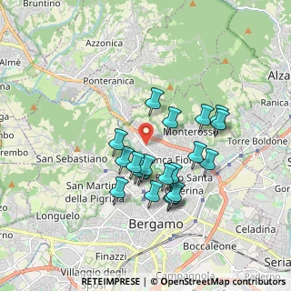 Mappa Via P. Ruggeri da Stabello, 24125 Bergamo BG, Italia (1.5285)