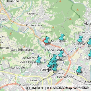 Mappa Via P. Ruggeri da Stabello, 24125 Bergamo BG, Italia (2.46538)