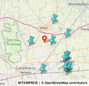 Mappa Via Cal del Monte, 31050 Vedelago TV, Italia (4.69)