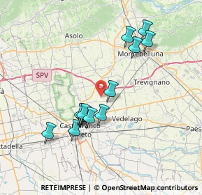 Mappa Via Cal del Monte, 31050 Vedelago TV, Italia (6.80385)