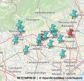 Mappa Via Cal del Monte, 31050 Vedelago TV, Italia (13.43)