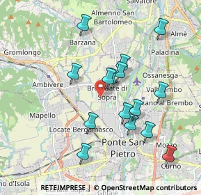 Mappa Via Tresolzio, 24030 Brembate di Sopra BG, Italia (1.77467)