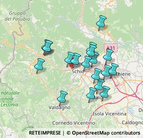 Mappa Via A. Gioppi, 36015 Schio VI, Italia (6.20316)
