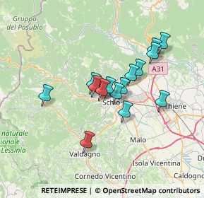 Mappa Via A. Gioppi, 36015 Schio VI, Italia (5.29533)