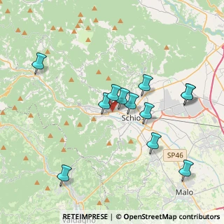 Mappa Via A. Gioppi, 36015 Schio VI, Italia (3.72083)