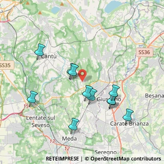 Mappa Strada del Radizzone, 22066 Mariano Comense CO, Italia (3.82273)