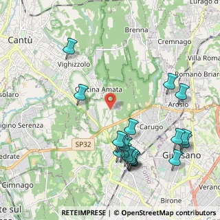 Mappa Strada del Radizzone, 22066 Mariano Comense CO, Italia (2.34474)