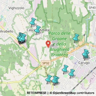 Mappa Strada del Radizzone, 22066 Mariano Comense CO, Italia (1.367)