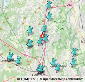 Mappa Via O. Rosai, 21041 Albizzate VA, Italia (4.8835)