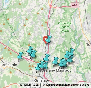 Mappa Via O. Rosai, 21041 Albizzate VA, Italia (4.3725)