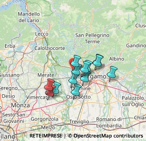 Mappa Via G. Gandolfi, 24030 Mapello BG, Italia (9.53077)