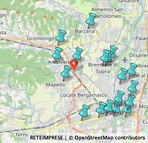 Mappa Via G. Gandolfi, 24030 Mapello BG, Italia (2.28556)