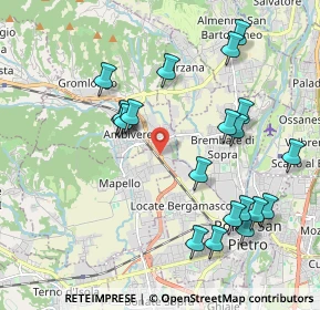 Mappa Via G. Gandolfi, 24030 Mapello BG, Italia (2.124)