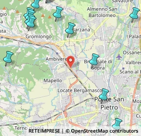 Mappa Via G. Gandolfi, 24030 Mapello BG, Italia (3.16357)