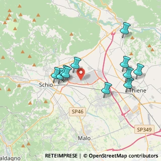 Mappa Via Lago di Levico, 36015 Schio VI, Italia (3.60636)