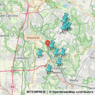 Mappa Via Conciliazione, 22063 Cantù CO, Italia (3.65455)