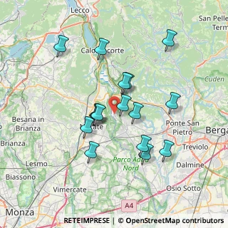 Mappa Via della Manica, 24030 Villa d'Adda BG, Italia (6.42813)