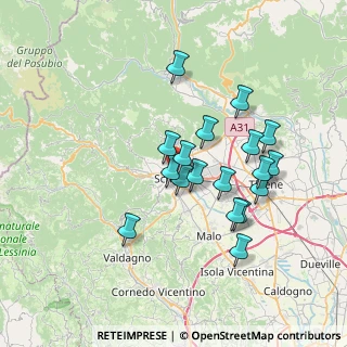 Mappa 36015 Schio VI, Italia (6.26222)