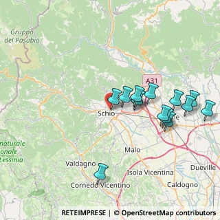 Mappa 36015 Schio VI, Italia (7.53)
