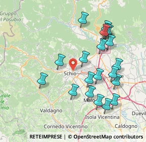 Mappa 36015 Schio VI, Italia (7.872)