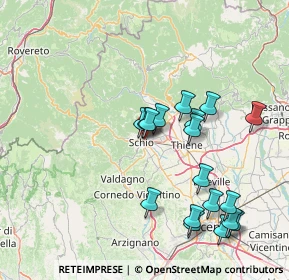 Mappa 36015 Schio VI, Italia (15.30389)