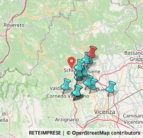 Mappa 36015 Schio VI, Italia (9.728)