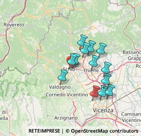 Mappa 36015 Schio VI, Italia (11.39)