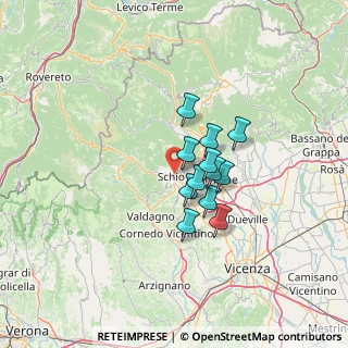 Mappa 36015 Schio VI, Italia (8.76667)