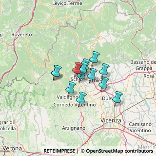 Mappa 36015 Schio VI, Italia (8.27538)