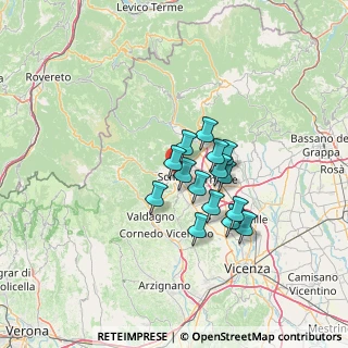 Mappa 36015 Schio VI, Italia (9.55733)