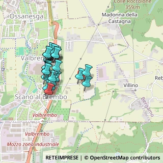 Mappa Via Villino, 24030 Valbrembo BG, Italia (0.42308)
