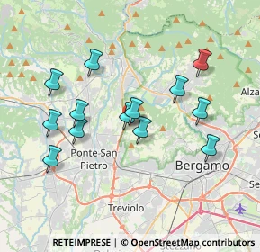 Mappa Via Villino, 24030 Valbrembo BG, Italia (3.45077)