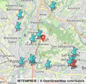 Mappa Via Villino, 24030 Valbrembo BG, Italia (2.61286)