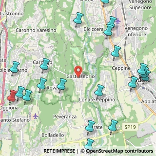 Mappa Via Lario, 21050 Castelseprio VA, Italia (3.031)