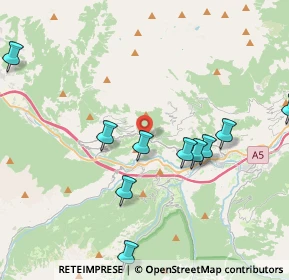 Mappa Frazione la Cure, 11010 Saint-Nicolas AO, Italia (5.48462)