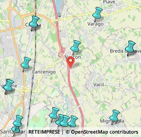 Mappa Via Prati Vascon, 31050 Carbonera TV, Italia (3.29188)