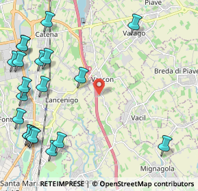 Mappa Via Prati Vascon, 31050 Carbonera TV, Italia (3.036)