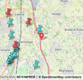 Mappa Via Prati Vascon, 31050 Carbonera TV, Italia (2.99733)