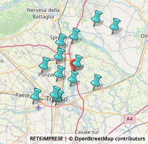 Mappa Via Prati Vascon, 31050 Carbonera TV, Italia (6.39385)