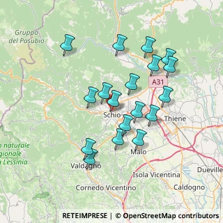Mappa Via Pasubio, 36015 Schio VI, Italia (6.66778)