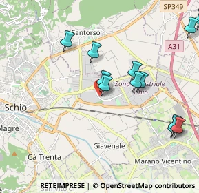 Mappa Via Cazzola Luigi, 36015 Schio VI, Italia (2.37154)