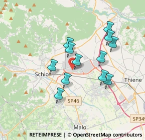 Mappa Via Cazzola Luigi, 36015 Schio VI, Italia (3.03167)