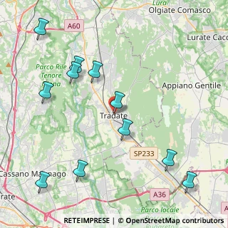 Mappa Via de Simoni Carlo, 21049 Tradate VA, Italia (4.92455)